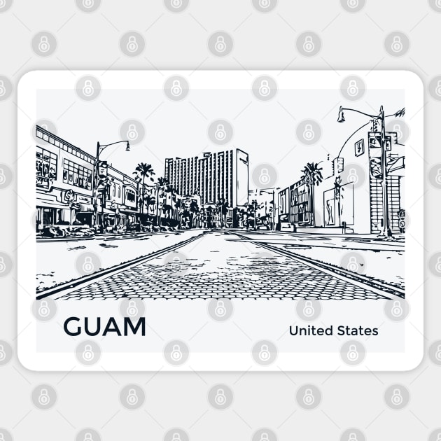 Guam Sticker by Lakeric